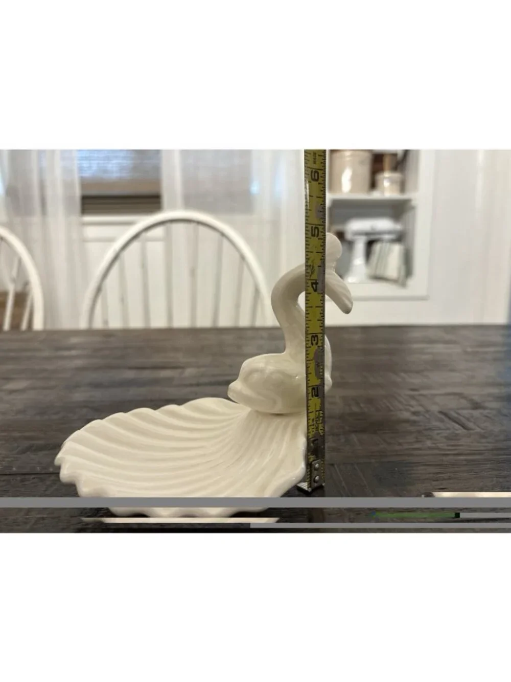 Vintage HOLLAND MOLD Ceramic Koi Fish Shell Soap Trinket Dish MCM